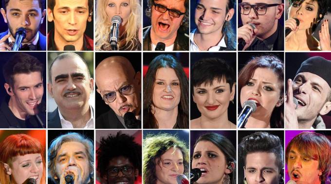 Sanremo: i big scelti per l'edizione 2016 (Ansa)