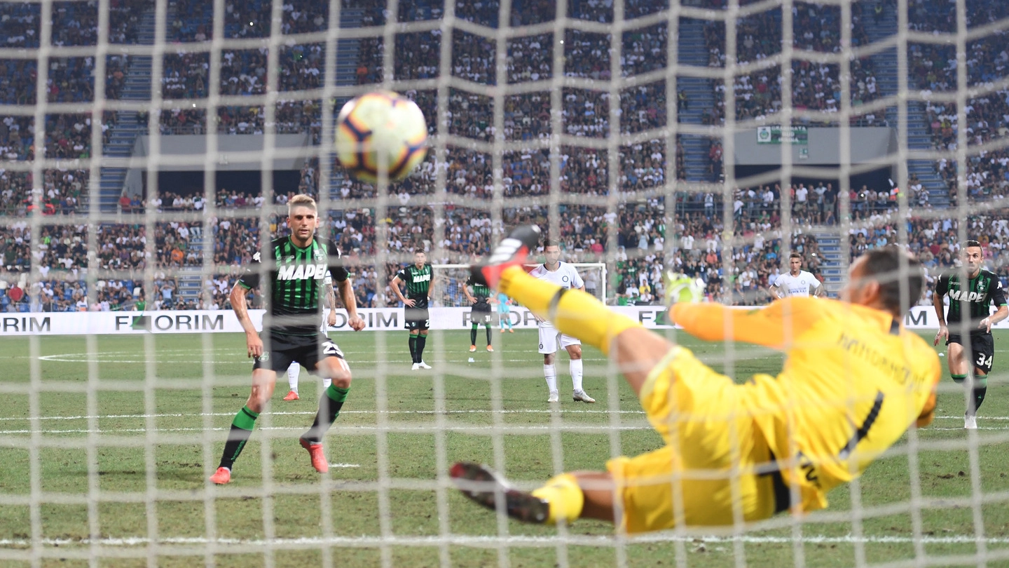 Sassuolo-Inter, il gol di Berardi (Lapresse)