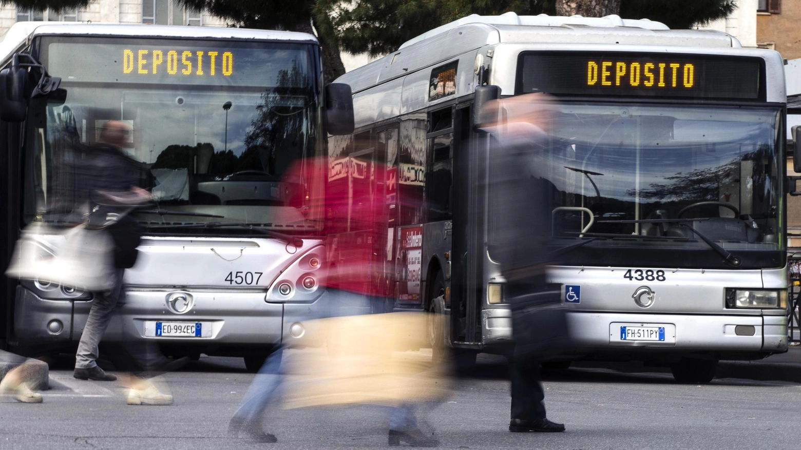 Sciopero del trasporto pubblico locale a Roma (foto d'archivio)