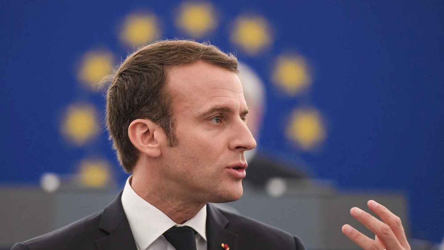 Il presidente francese Emmanuel Macron (LaPresse)