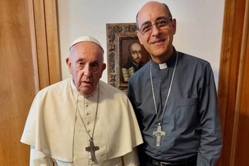 MigrationVíctor Manuel Fernández con Papa Bergoglio