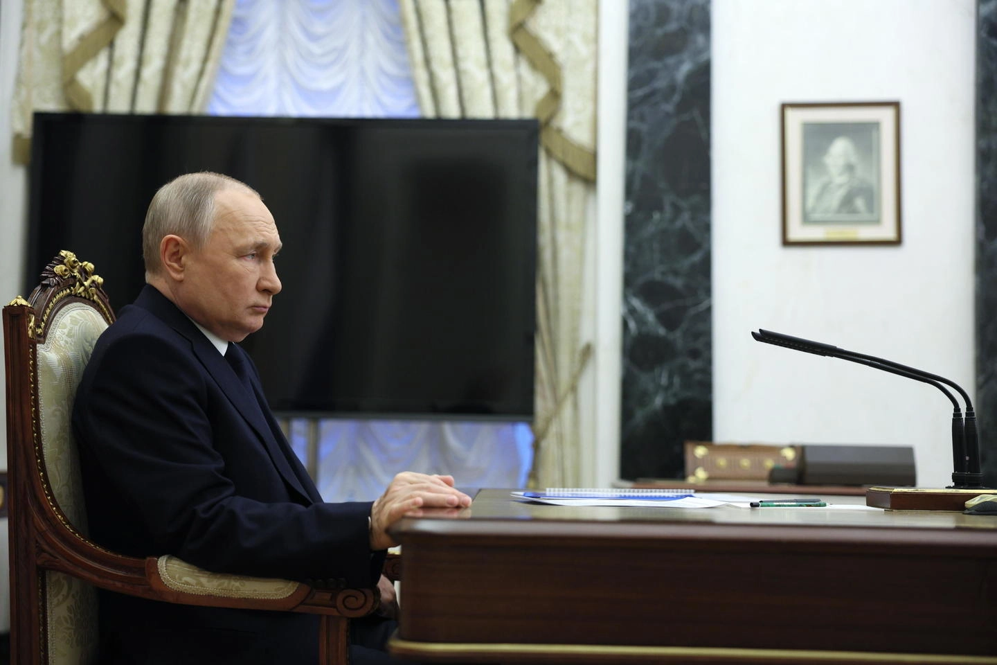 Il presidente russo, Vladimir Putin (foto Ansa)