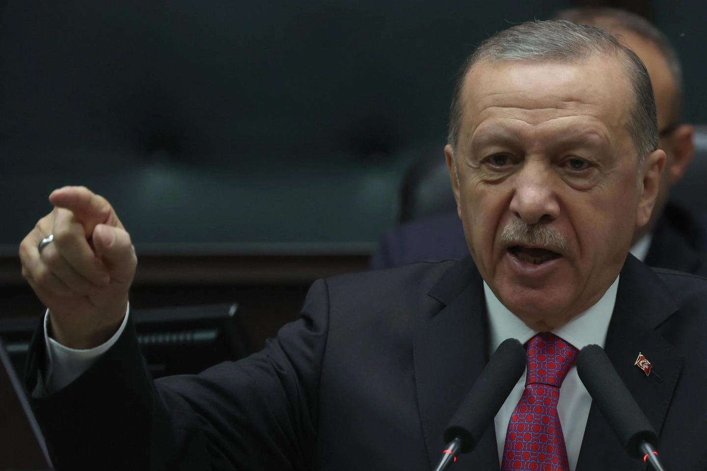 Il presidente turco Rece Tayyip Erdogan (Ansa)