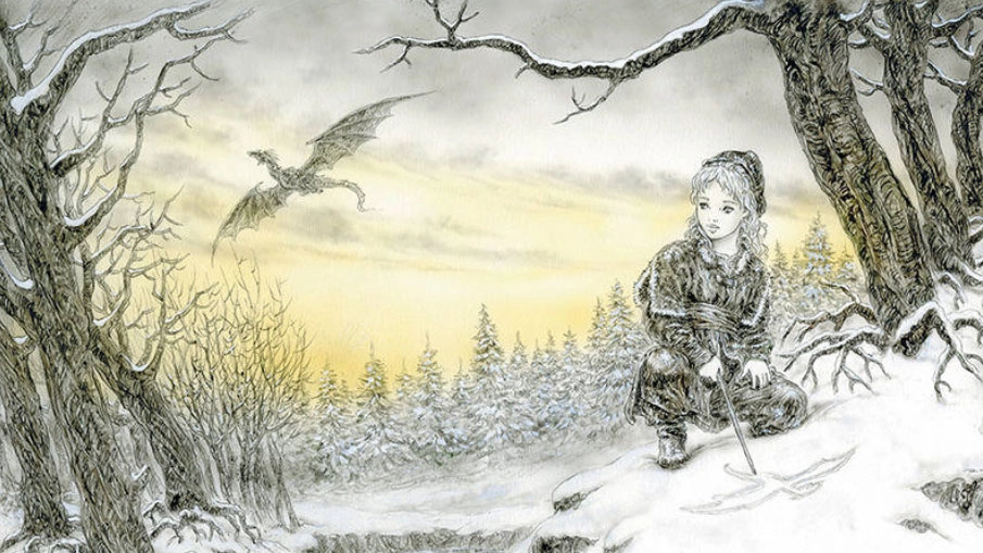 Un'illustrazione di Luis Royo per 'Il drago di ghiaccio' – Foto: Mondadori