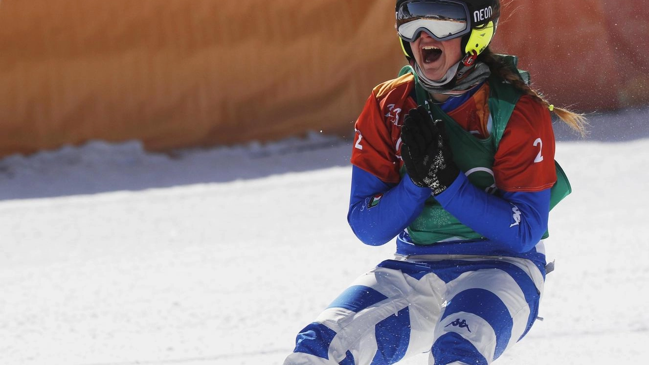 Michela Moioli oro nello snowboard (Ansa)