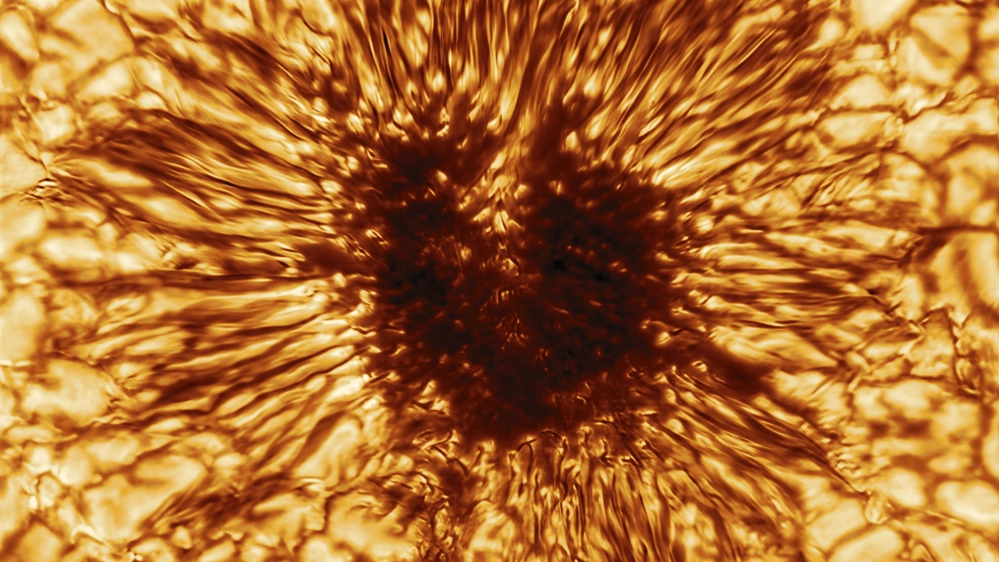 La macchia solare "fotografata" dallo Inouye Solar Telescope - Foto: NSO/AURA/NSF