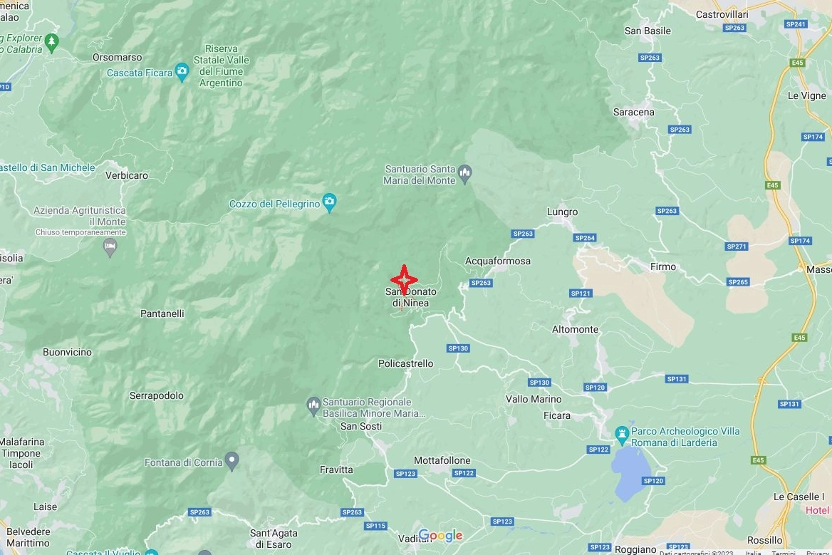 Terremoto oggi in Calabria