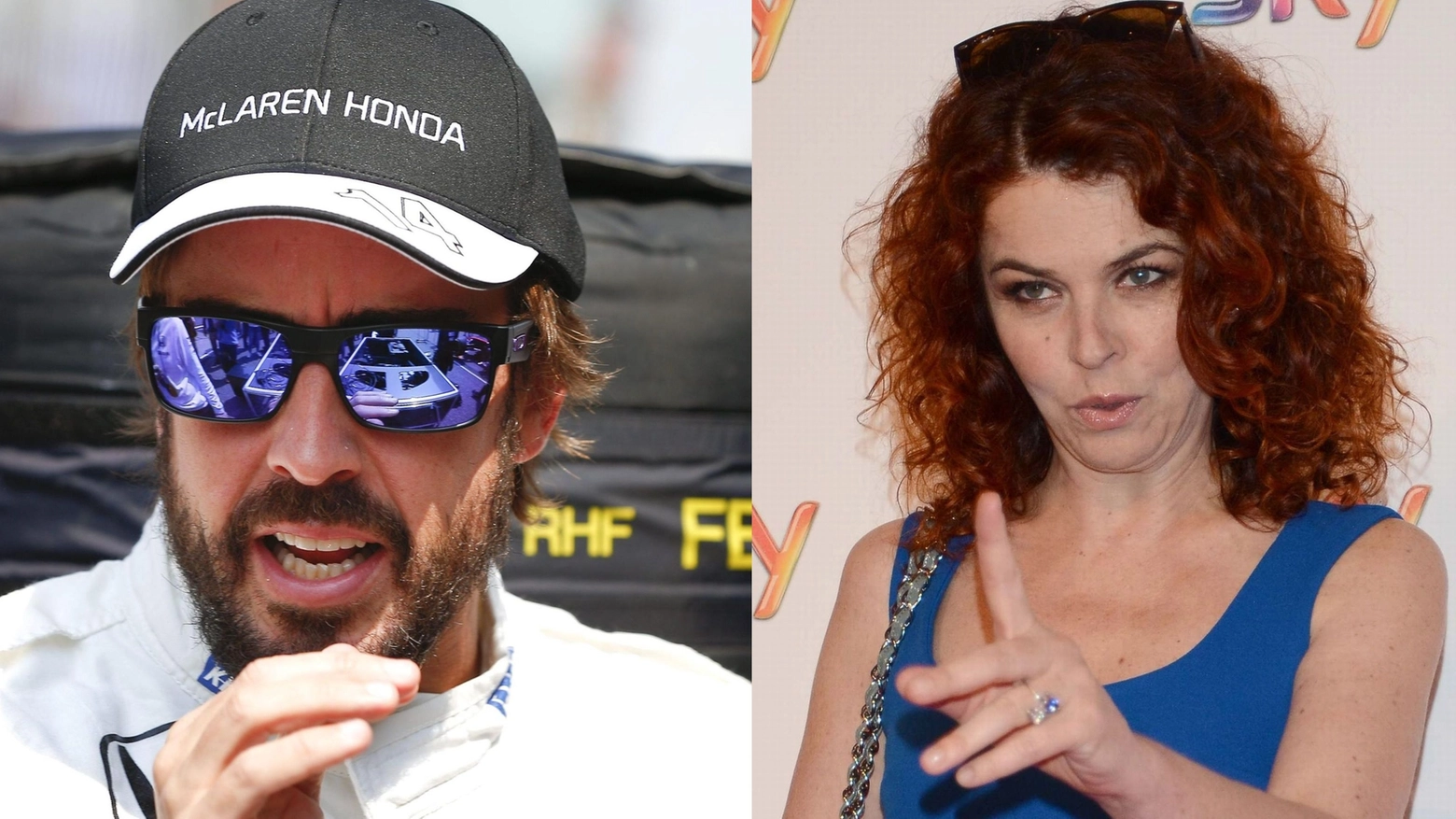 Fernando Alonso e Paola Saluzzi (combo)