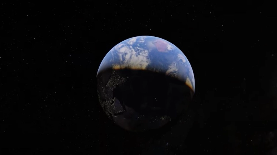 La terra vista con Google Earth