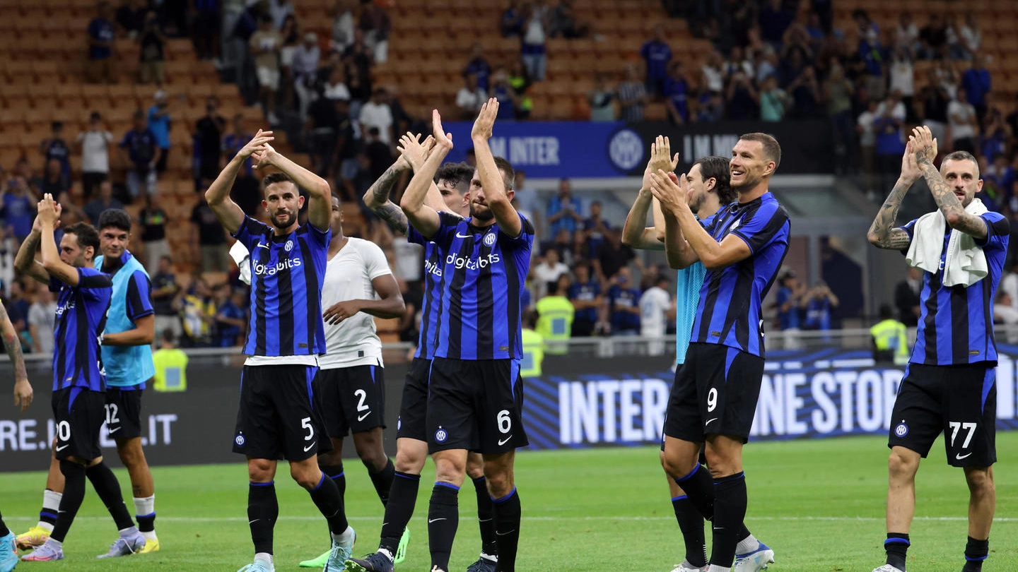 L'Inter dopo la vittoria contro lo Spezia