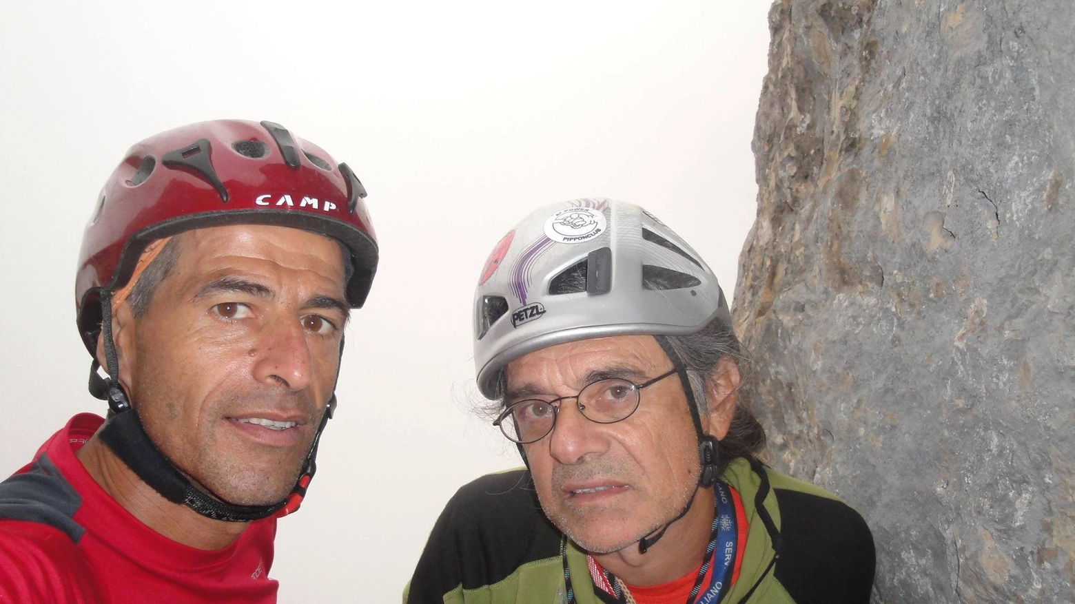 I due alpinisti morti: Luca D'Andrea e Roberto Iannilli