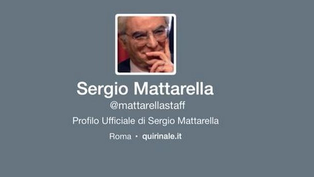 Twitter, profilo di Mattarella fake