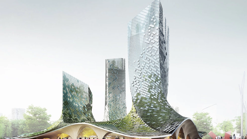 Il progetto delle French Dream Towers in Cina - foto XTU Architects