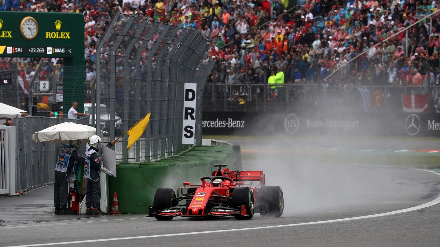 F1, Gp di Germania, Sebastian Vettel (foto Lapresse)