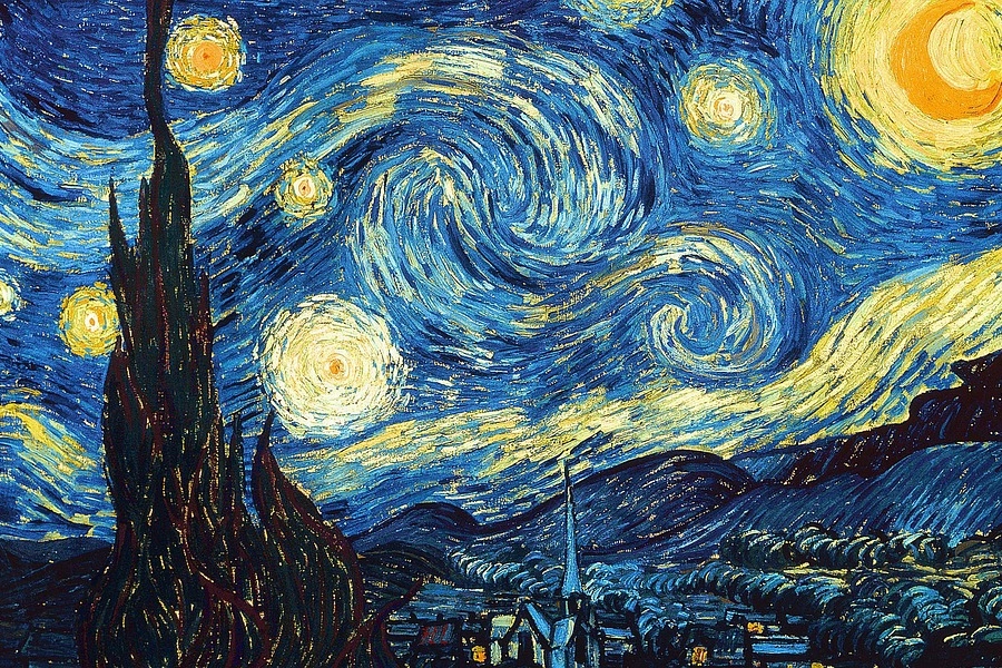 La Notte stellata di Van Gogh (Fotowebgio)