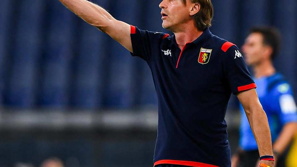 Genoa-Hellas Verona, l'allenatore rossoblù Davide Nicola (Ansa)