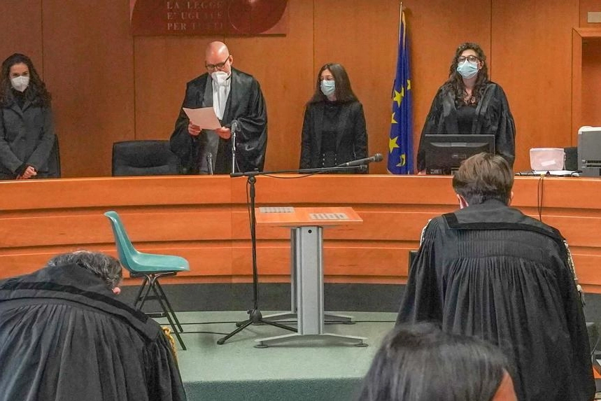 Il processo a Torino (Ansa)
