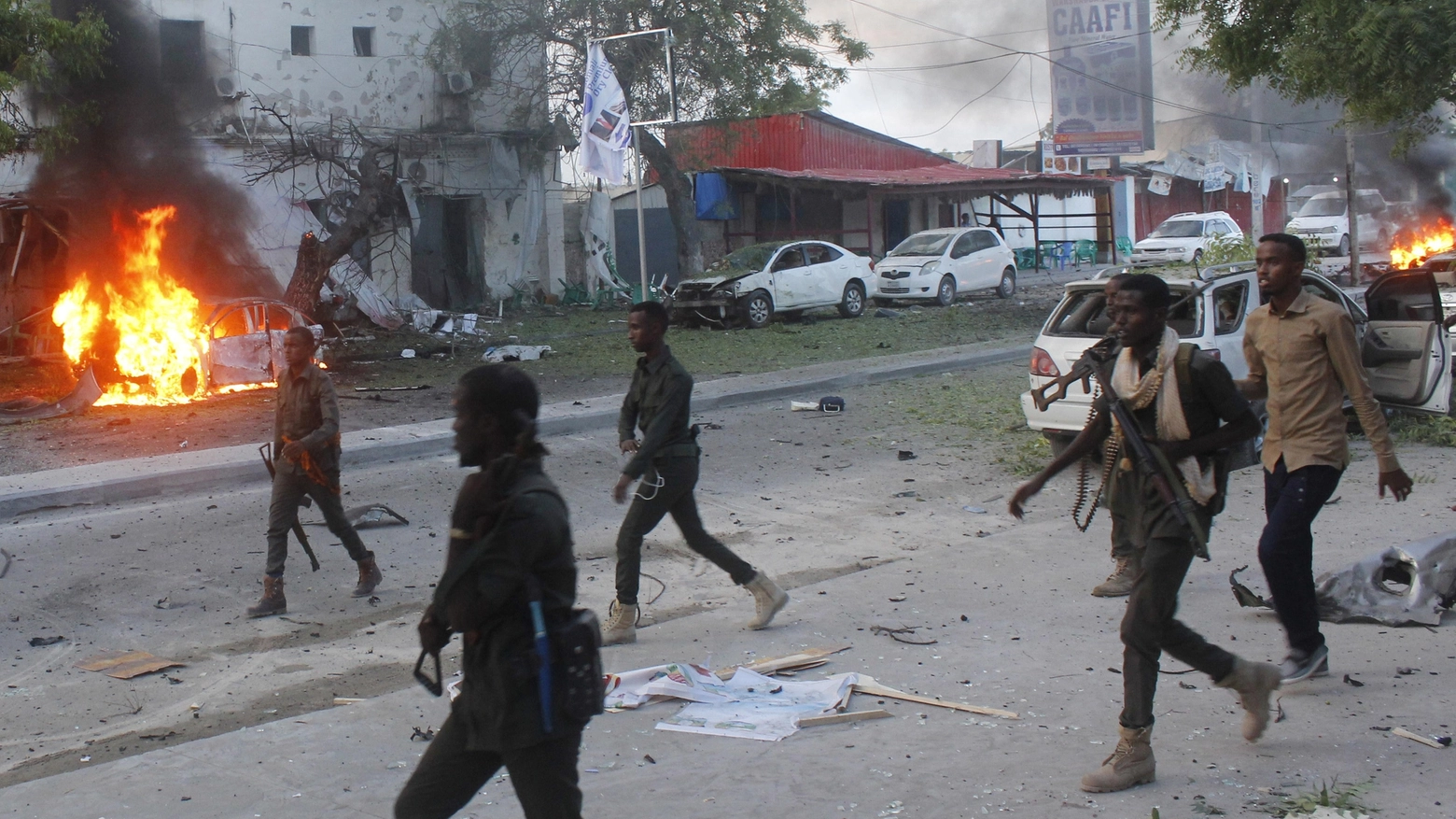 Un attentato a Mogadiscio (Lapresse)