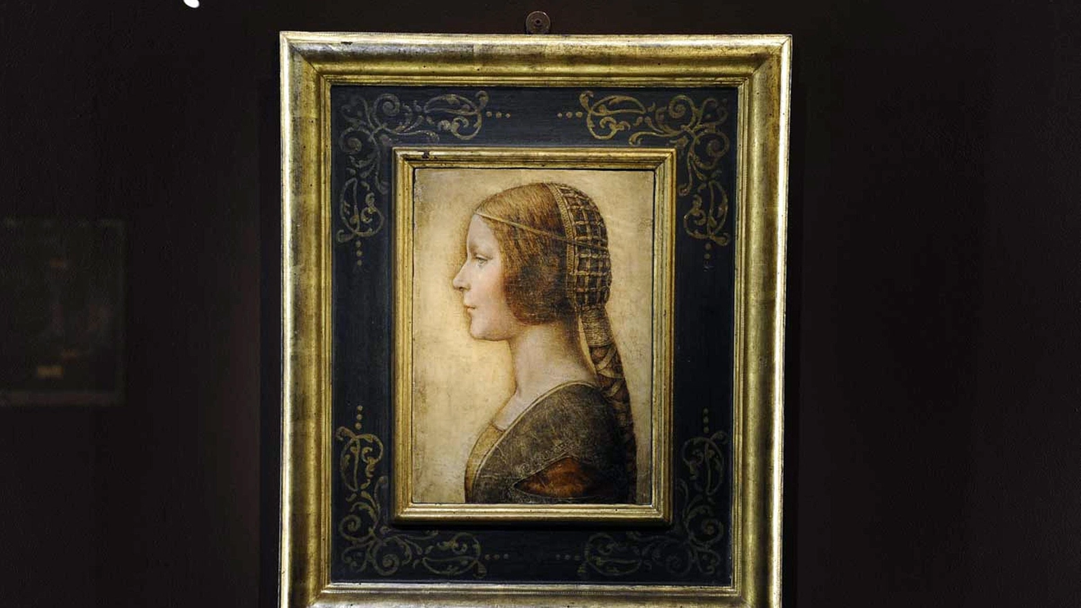 Il ritratto 'La bella principessa' di Leonardo da Vinci, esposto alla Villa Reale di Monza