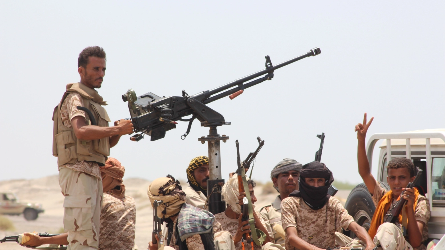 Militari filogovernativi delle forze yemenite