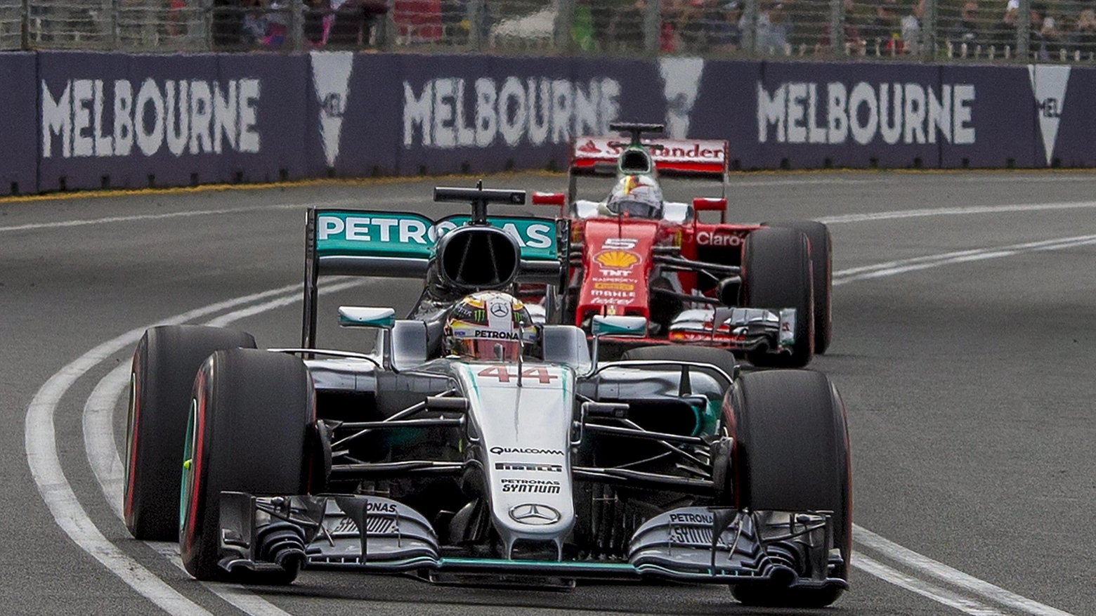 Hamilton e Vettel, i grandi rivali (Ansa)