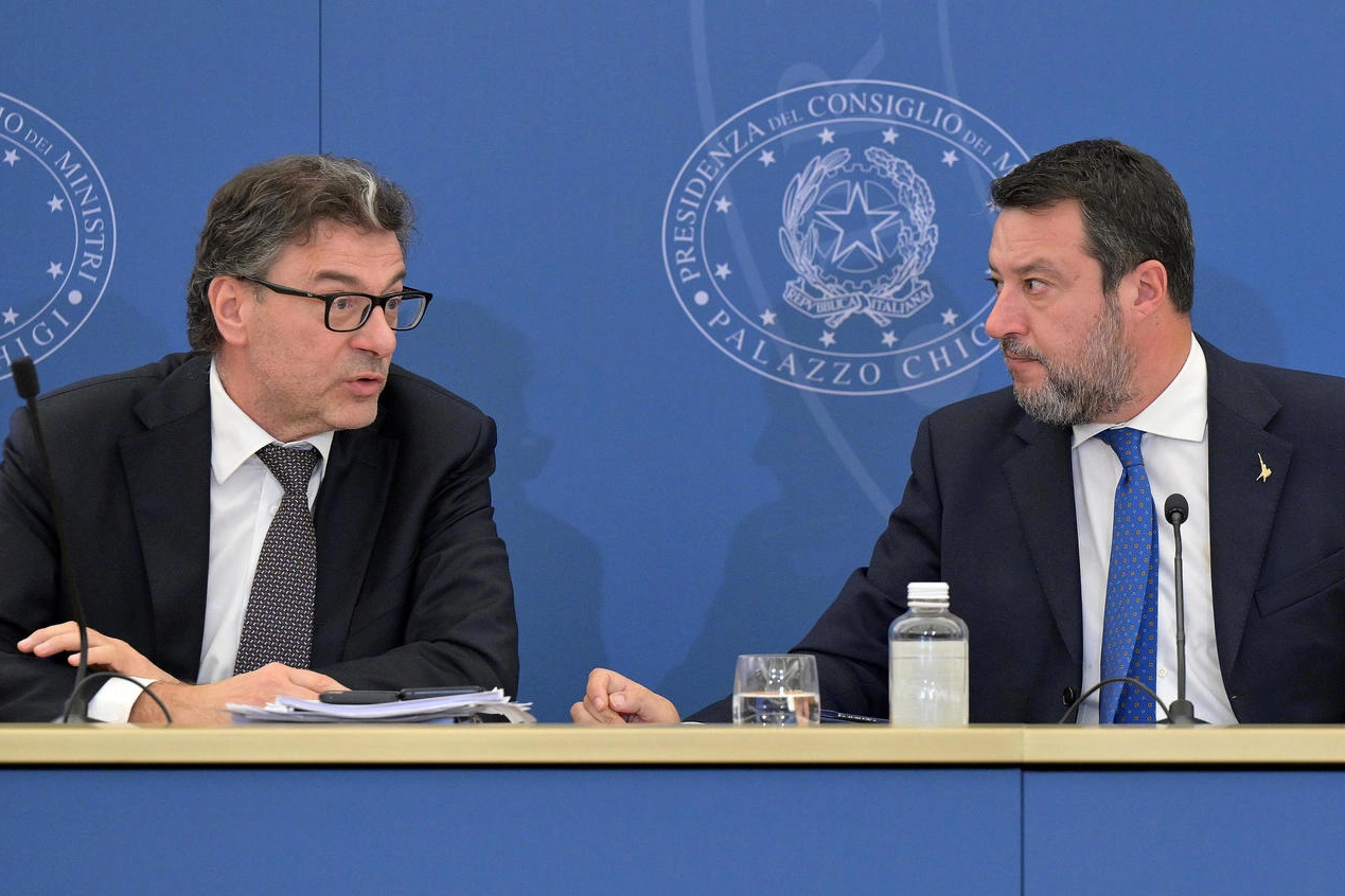 I ministri Giorgetti a Salvini
