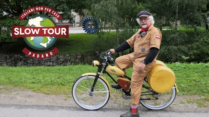 Slow Tour Padano: Patrizio viaggia su un Aquilotto elettrico