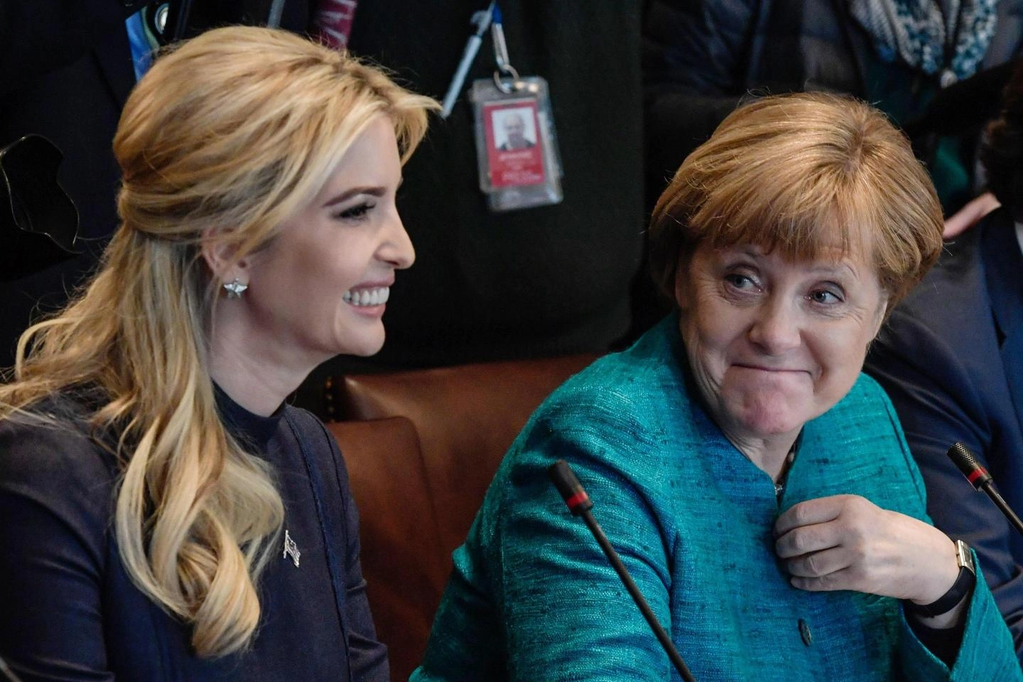 Ivanka Trump e Angela Merkel (Ansa)