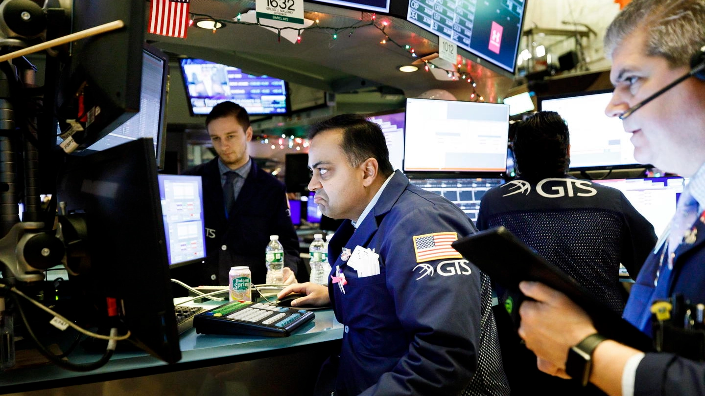 Wall Street, la Borsa di New York (Ansa)
