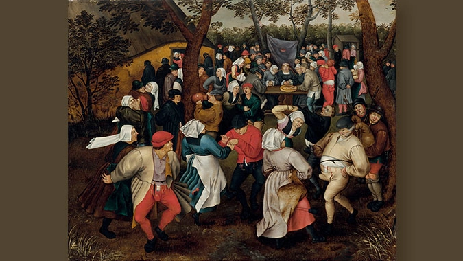 Pieter Brueghel il Giovane - Danza nuziale all'aperto