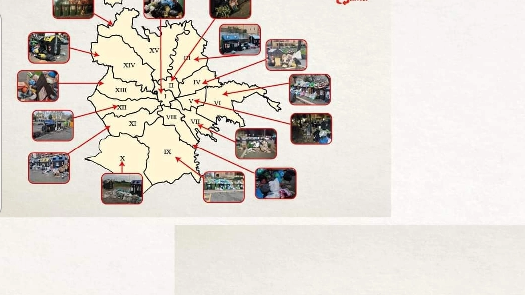 La mappa dell'immondizia a Roma mandata da Cgil al sindaco Gualtieri