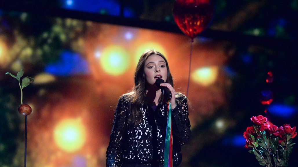Francesca Michielin all'Eurovision Song Contest 2016 (Afp)