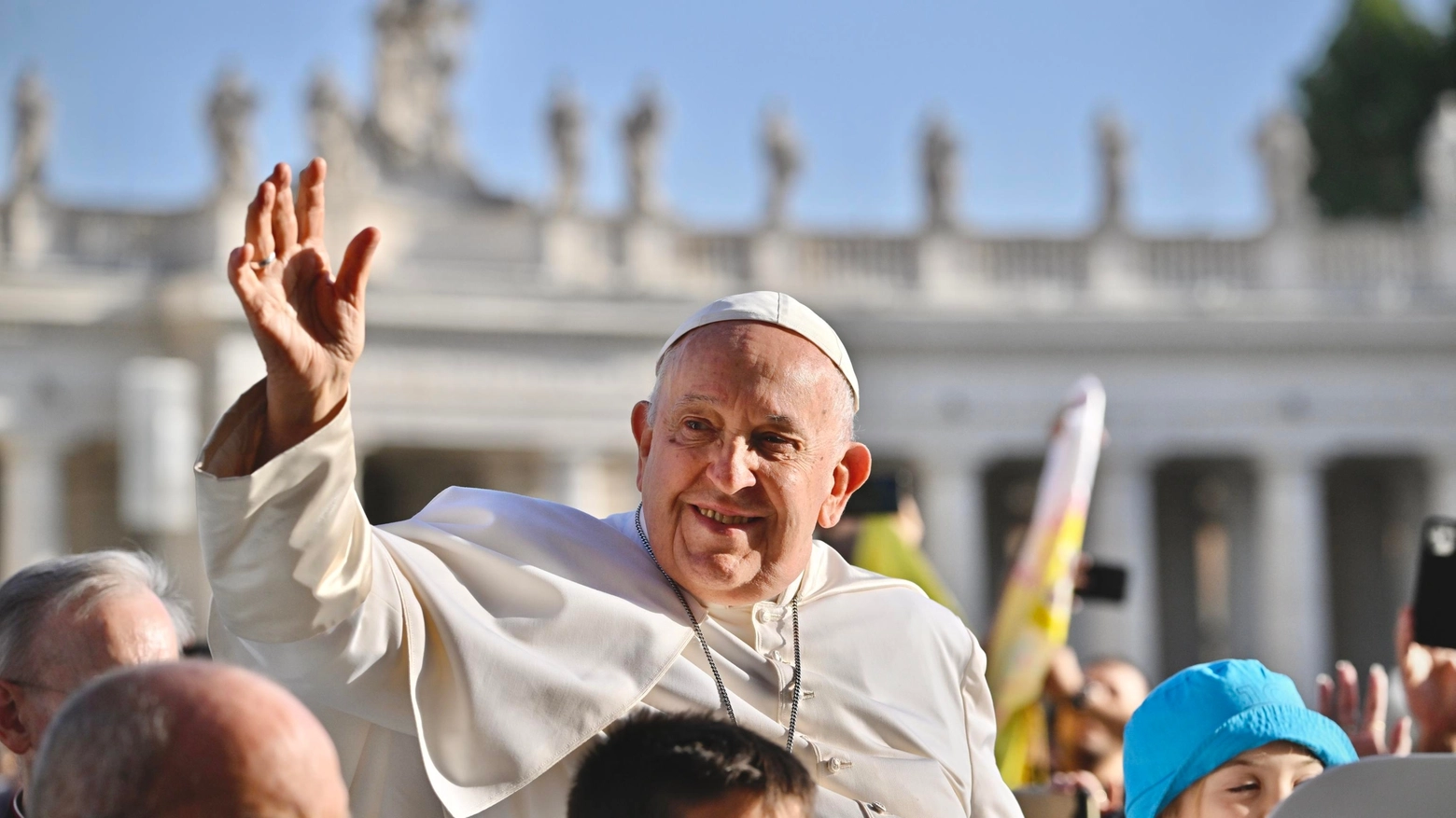 Papa Francesco nei giorni scorsi in Vaticano (Ansa)
