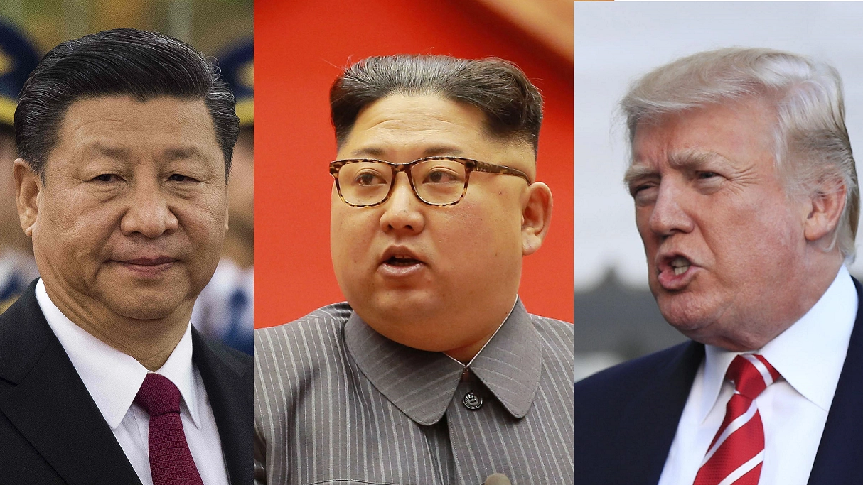 Da sinistra: Xi Jinping, Kim Jong-Un, Donald Trump (AFP, Ansa)
