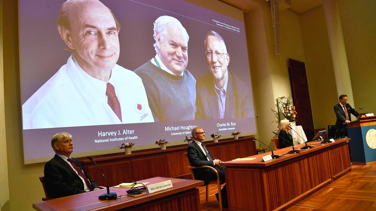 L'annuncio dei vincitori del Premio Nobel 2020 per la Medicina