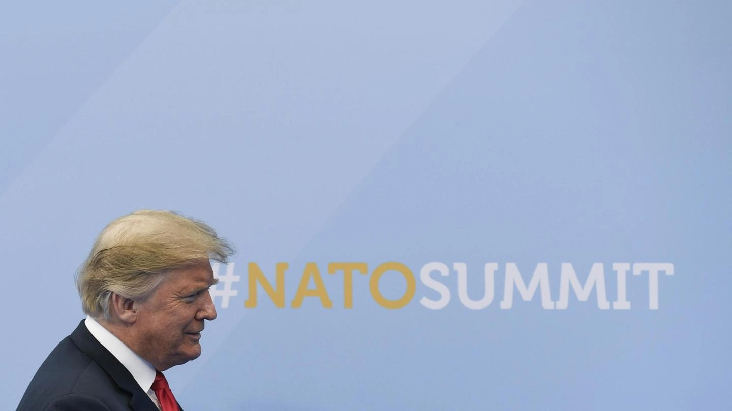 Donald Trump al vertice Nato (Ansa)