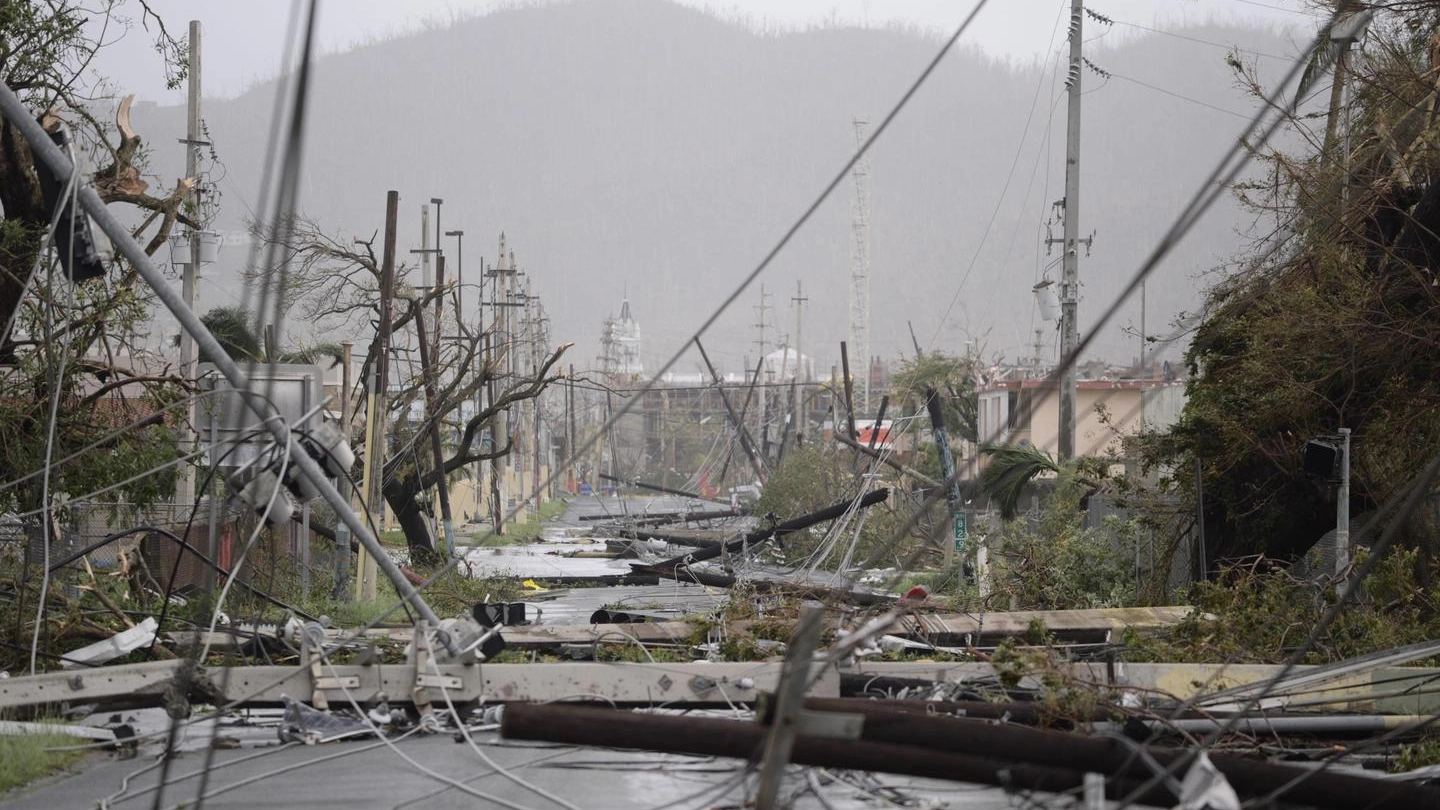 I danni dell'uragano Maria a Porto Rico (foto Ansa)