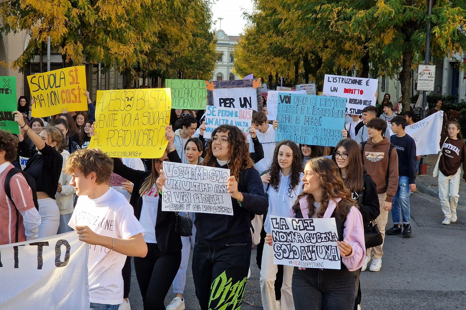 Una manifestazione studentesca 