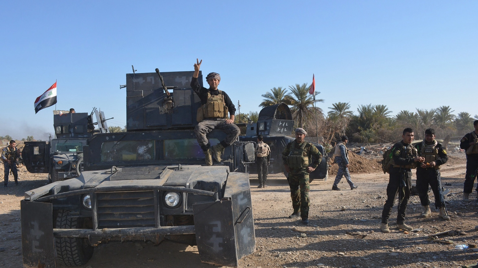 Soldati iracheni al fronte (AFP)