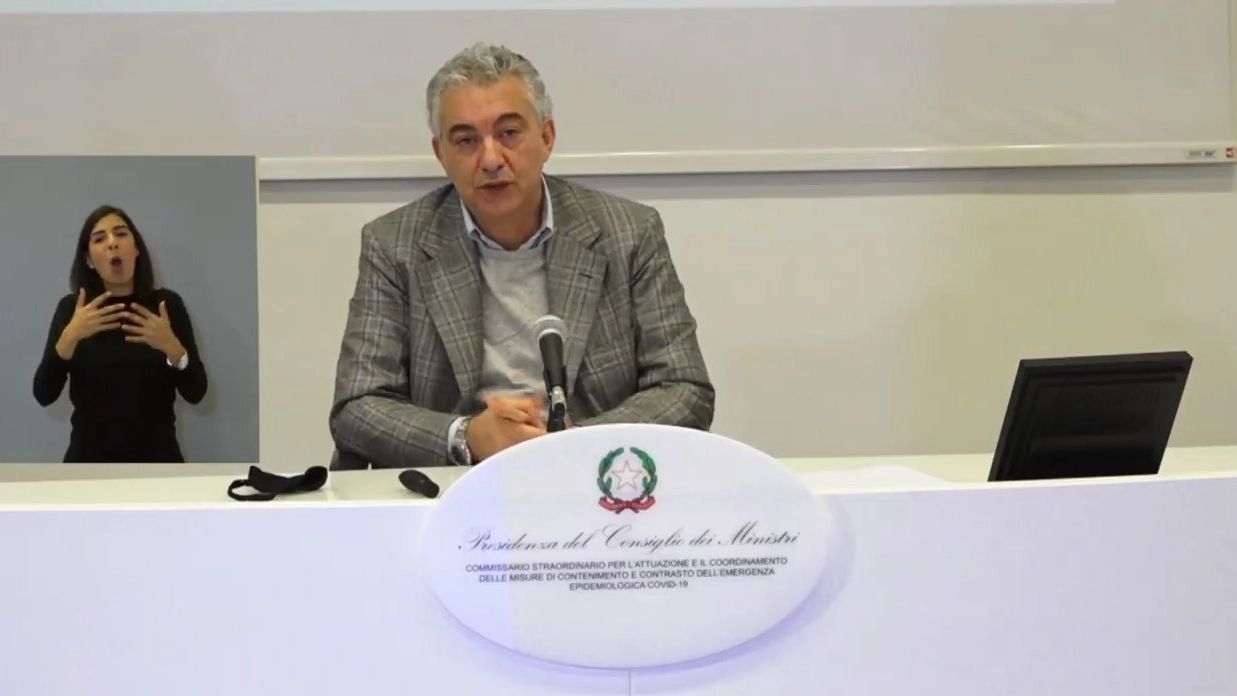 Domenico Arcuri, la conferenza stampa