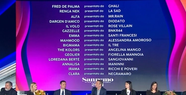La scaletta della seconda serata di Sanremo 2024