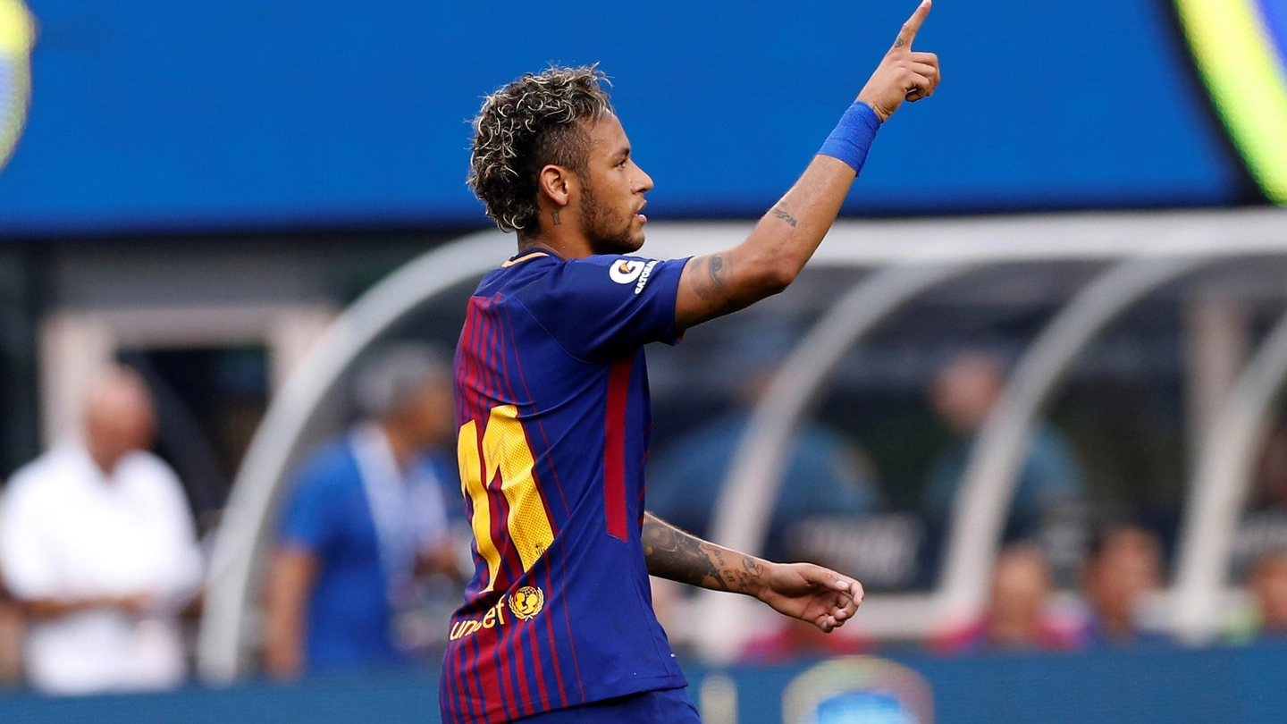 Neymar, doppietta contro la Juve (LaPresse)