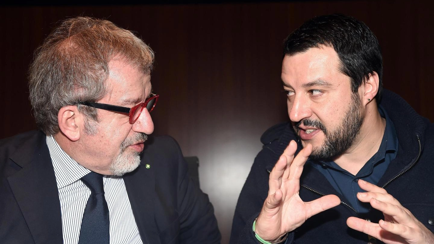 Roberto Maroni e Matteo Salvini (Ansa)