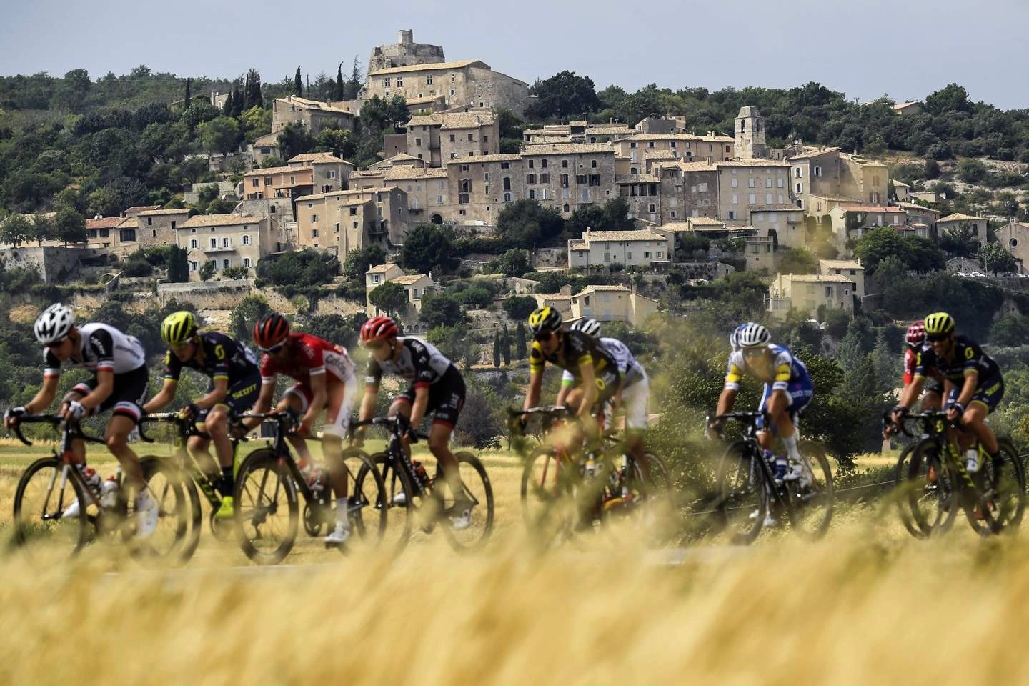 Tour de France, una foto della tappa 19 (Afp)