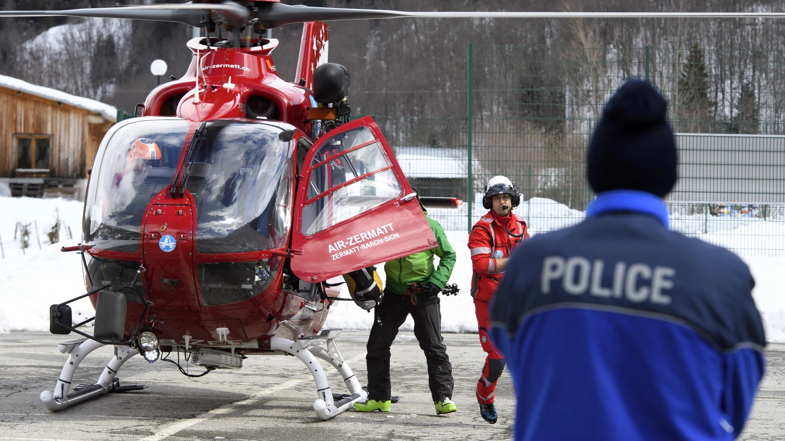Un elicottero della Air Zermatt, Svizzera (Ansa)