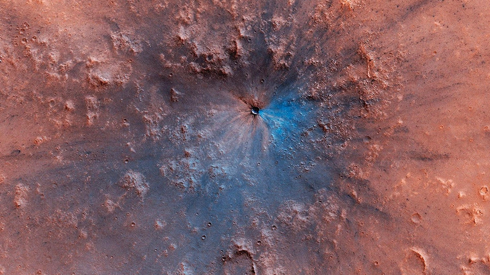 Il nuovo cratere individuato su Marte (Foto: NASA/JPL/University of Arizona)