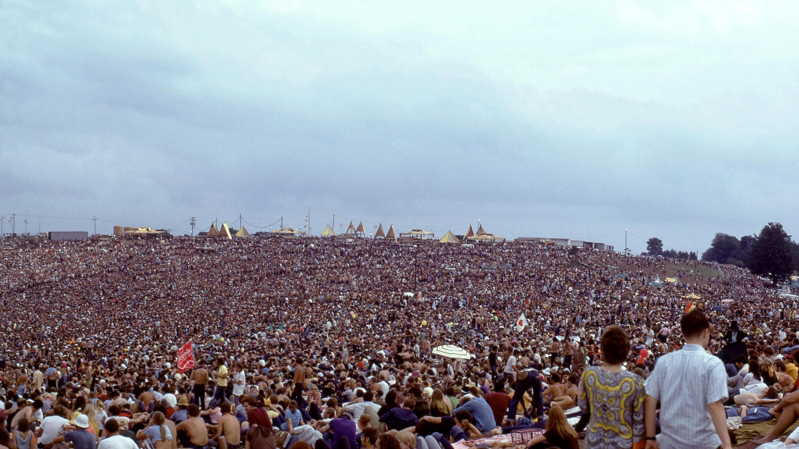 Una foto simbolo del festival di Woodstock