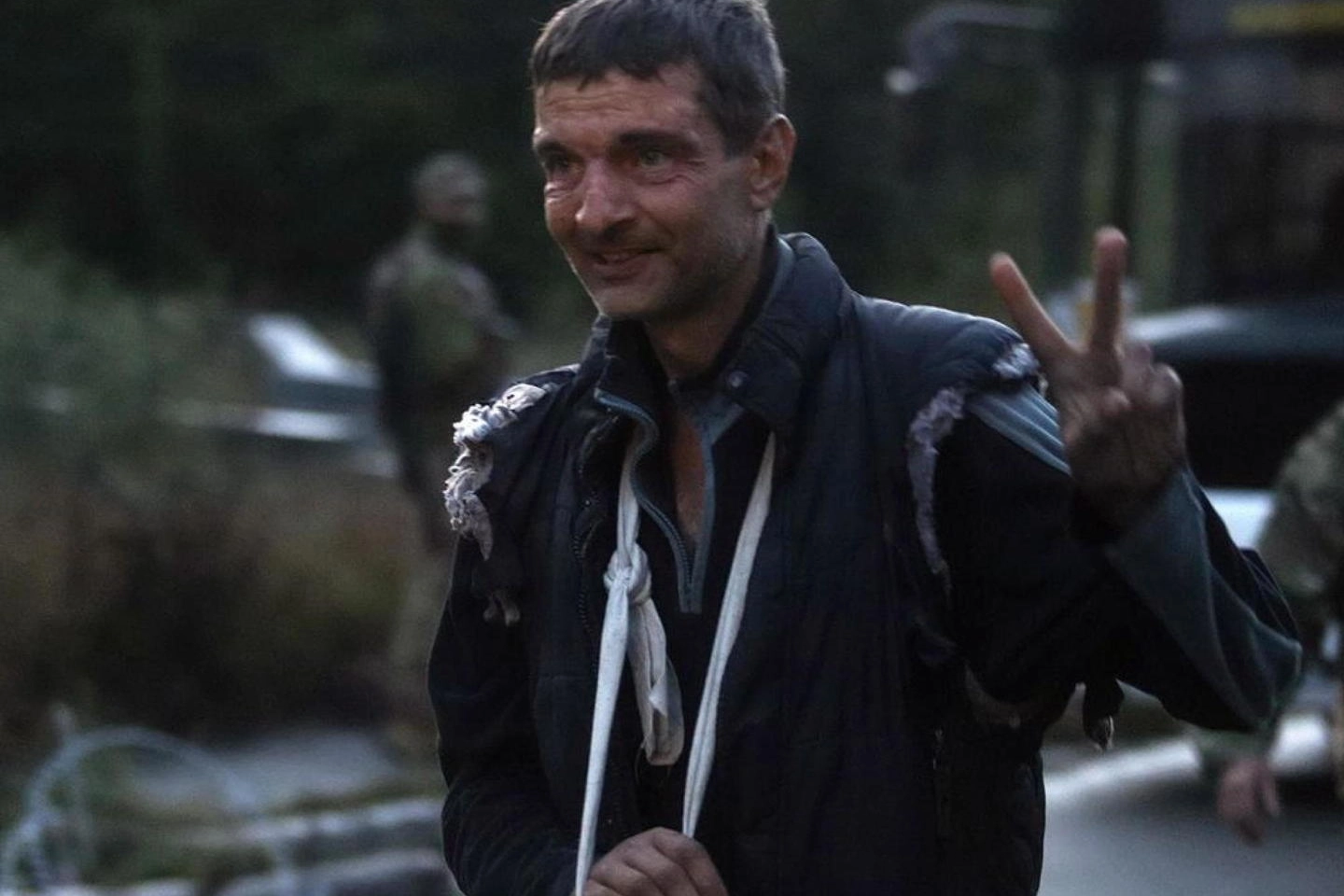 Mykhalio Dianov, un combattente del battaglio Azov (Ansa)