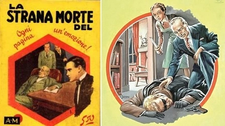 Un volume del '29 e un'illustrazione di Carlo Jacono