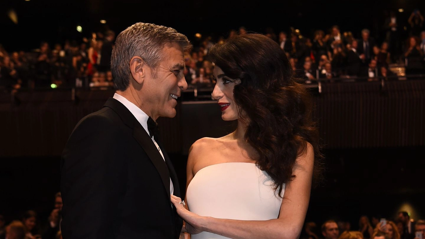 George e Amal Clooney (Afp)